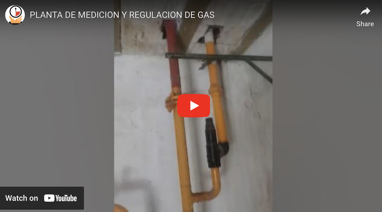 Planta de medición y regulación de gas